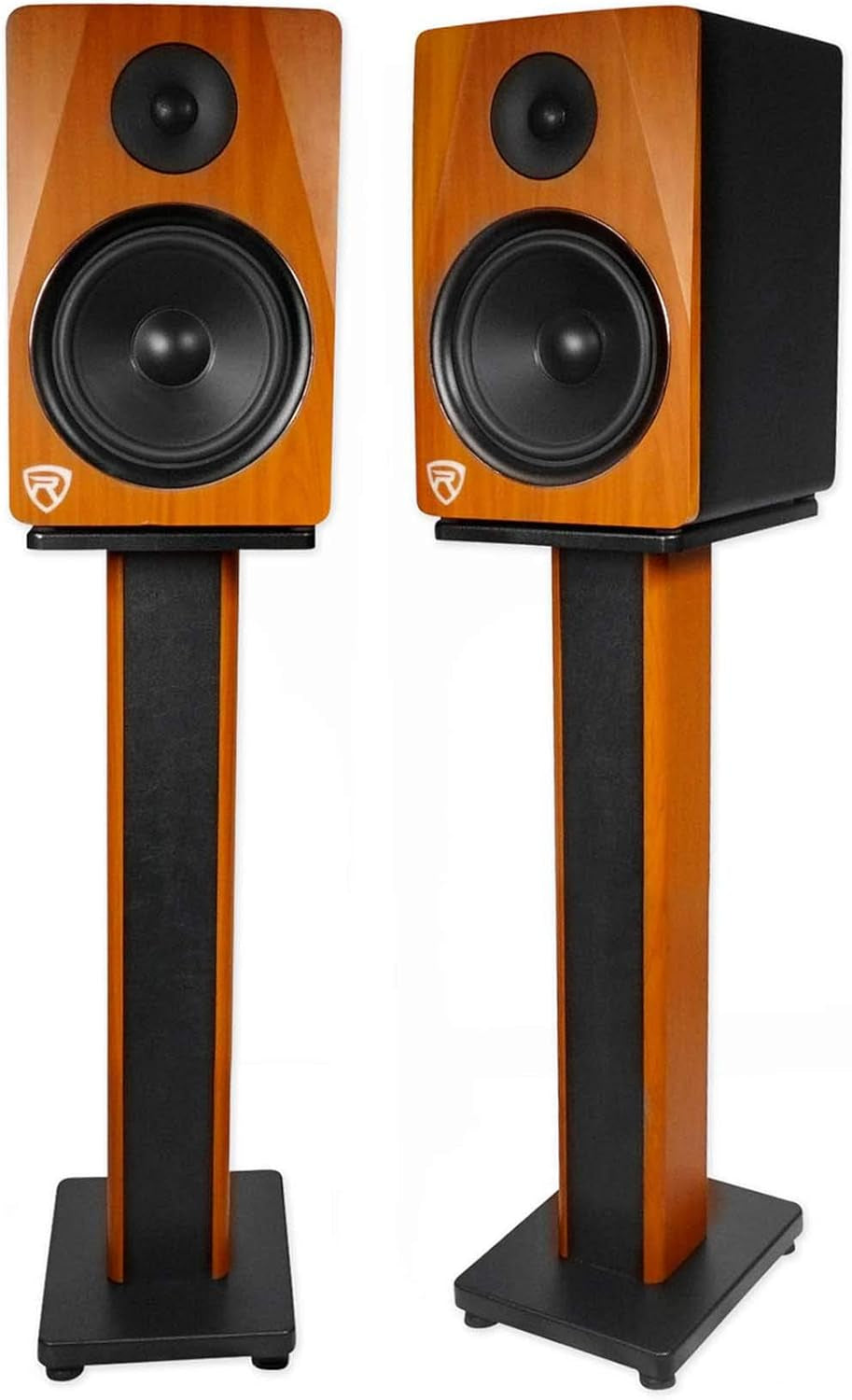 28" 2-Tone Bookshelf Speaker Stands Surround Sound Home Theater (RHT28C)