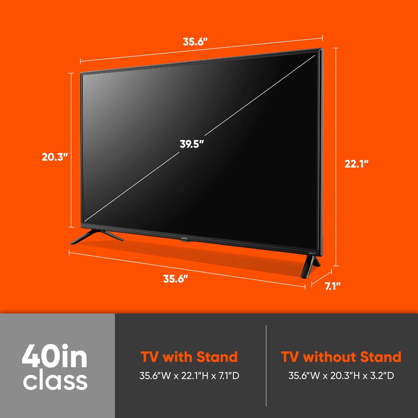 40” Class FHD (1080P) LED Roku Smart TV (100058007)