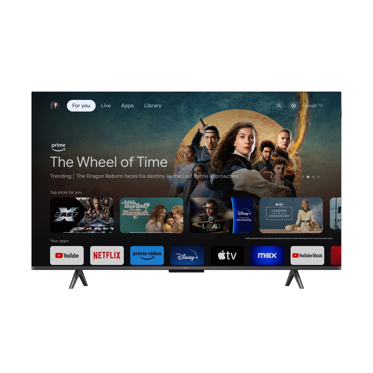 43” Class Q6 (43Q651G) 4K UHD HDR QLED Smart TV with Google TV (NEW 2024)