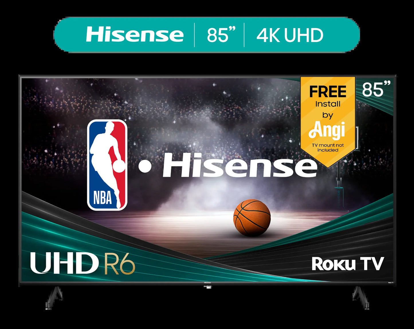 85" Class 4K UHD LED LCD Roku Smart TV HDR R6 Series 85R6E4