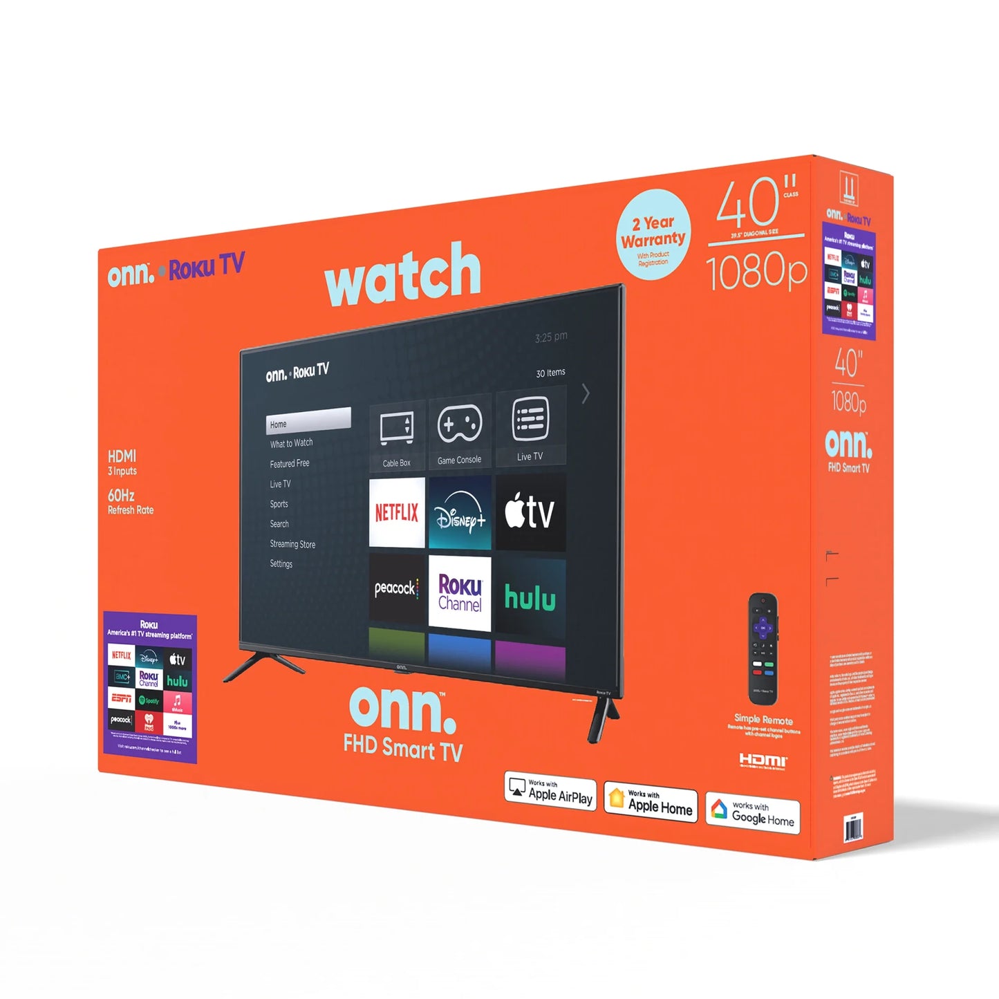 40” Class FHD (1080P) LED Roku Smart TV (100058007)