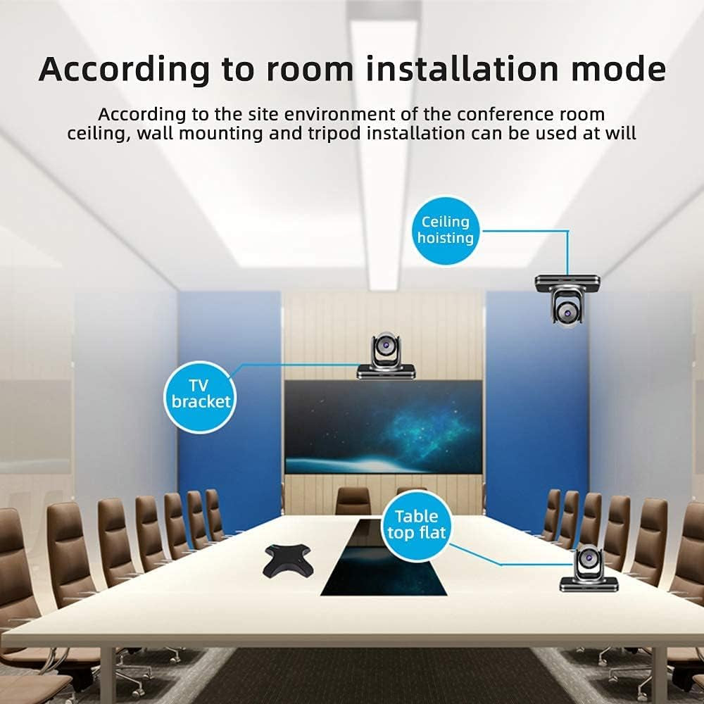 HD 1080P USB PTZ Video Conference Camera,3X Zoom,Conference Room Camera System Live Streaming