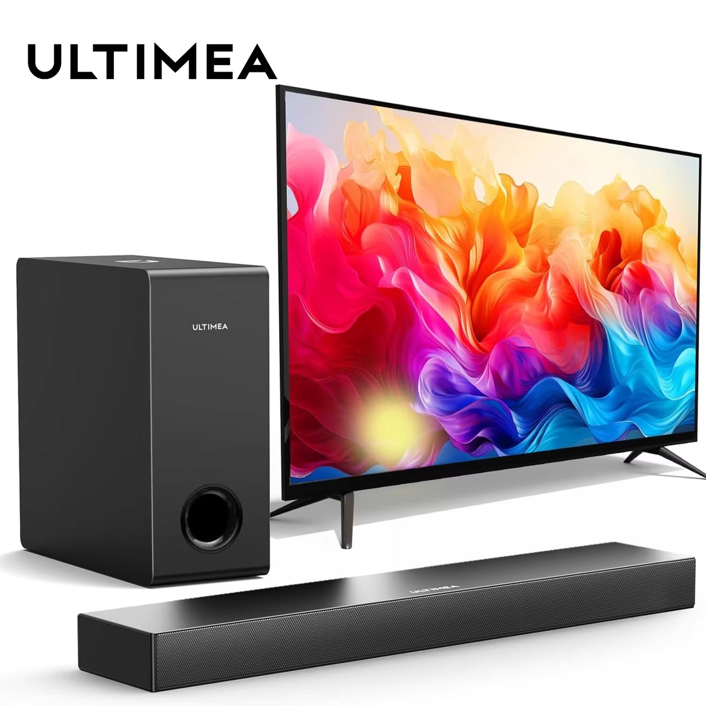 160W TV Soundbar 2.1 Bluetooth Speaker 5.3 Home Theater Sound System 3D Surround Sound Bar Subwoofer Bluetooth Speakers