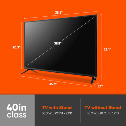 40” Class FHD (1080P) LED Roku Smart TV (100058007)