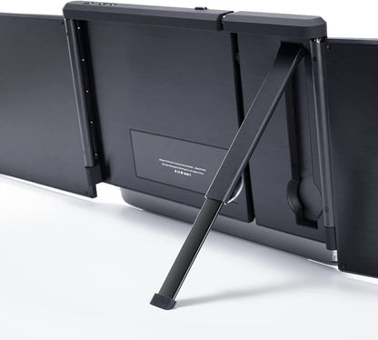 12" Laptop Monitor Extender, Portable Monitor for Laptop HDMI USB C Screens Extender FHD 1080P, Plug-Play Tri-Screen for 13”-16” Laptops