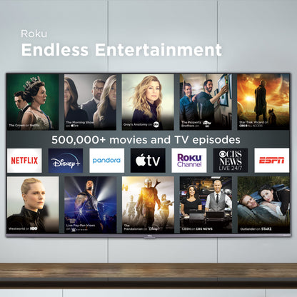 50" Class 4-Series 4K UHD HDR Roku Smart TV – 50S435