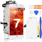 For Iphone 7 Touch Screen Replacement -  LCD Display Digitizer Glass Full Assembly with Small Parts Camera Proximity Sensor Earpiece Speaker 3D Touch + Tool (4.7 Inches White)
