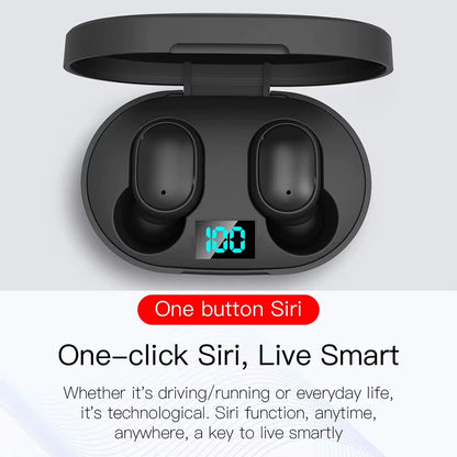 New E6S Wireless Earbuds Bluetooth Headphones Stereo Surround Sound Waterproof Noise Cancellation Earphone for Huawei Xiaomi