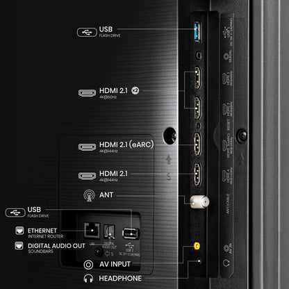 55-Inch Class U8 Series Mini-Led Pro+ ULED 4K UHD Google Smart TV (55U8N, 2024) - QLED Quantum Dot Color, Dolby Vision, Native 144Hz, Full Array Local Dimming, Motion Rate 480