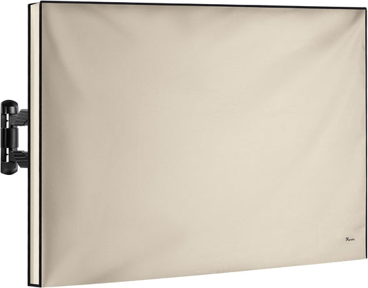 TV Covers Outdoor 50 Inch | Waterproof and Weatherproof TV Covers | Outdoor TV Enclosure | Smart Shield TV Screen Protector for outside TV | Cover for Moving | TV Display Protectors – Beige
