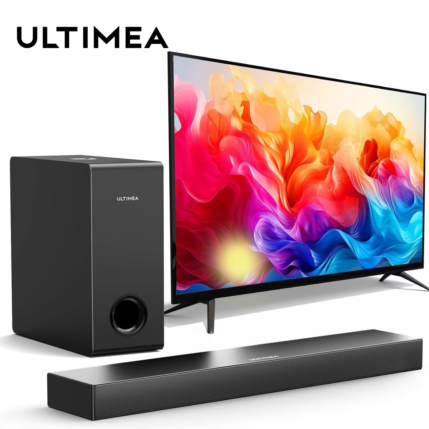 160W TV Soundbar 2.1 Bluetooth Speaker 5.3 Home Theater Sound System 3D Surround Sound Bar Subwoofer Bluetooth Speakers